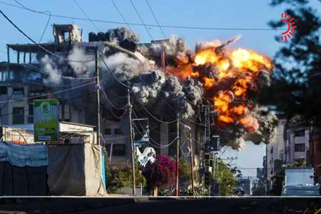 গাজায় ইসরায়েলি হামলা