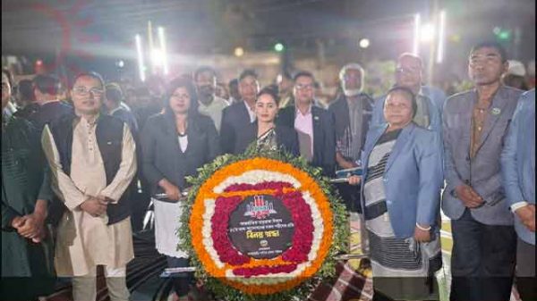 খাগড়াছড়িতে একুশের শ্রদ্ধা