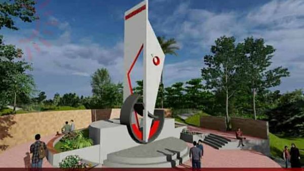 কুবিতে জুলাই স্মৃতি মিনার স্থাপন