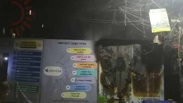 মিরপুর পীরেরবাগ আগুন