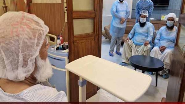 জামায়াত আমিরকে হাসপাতালে দেখতে গেলেন সৈয়দ মুহাম্মদ ফয়জুল করিম