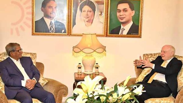 গুলশানে ফখরুল ও জার্মান রাষ্ট্রদূতের সংলাপ