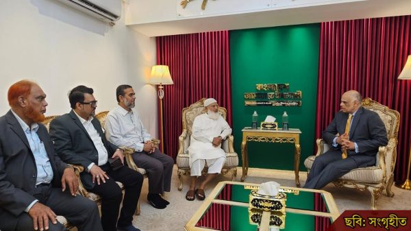 বসুন্ধরায় জামায়াত আমিরের সঙ্গে ব্রাজিল রাষ্ট্রদূতের সাক্ষাৎ